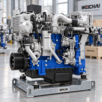 Moteur diesel marin SCDC Weichai WP4.1N 120HP-190HP à rampe commune pour propulsion de bateaux et yachts de passagers