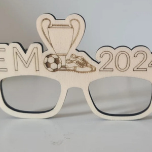 Pendentifs décoratifs DIY en bois pour enfants, fabriqués sur mesure en usine, masques d'Halloween en bois, scène de graffiti - Product Image 2