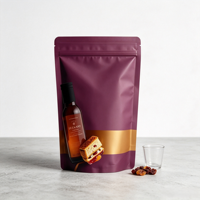 Sachets refermables recyclables personnalisés avec logo imprimé pour chocolat, chips, snacks, noix, biscuits, chewing-gum et aliments pour animaux de compagnie