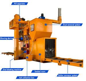Eficiente Plc Controlled Sandblasting <span class=keywords><strong>Machine</strong></span> Remoção Ferrugem Máquina Abrasiva Contínua para Steel Plant - Product Image 2