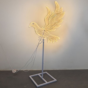 Decoración de la boda <span class=keywords><strong>Paloma</strong></span> de La Paz Luz LED Altura ajustable Varias actividades Adornos decorativos - Product Image 5