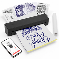 Impresora Térmica Portátil A4, Conexión Inalámbrica Bluetooth y a Computadora, Compatible con Papel A4, Carta y Transferencia de Tatuajes