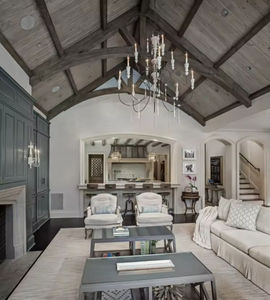 Mobili da <span class=keywords><strong>Cucina</strong></span> Personalizzati in Legno Massello Vermont, Stile Shaker <span class=keywords><strong>Grigio</strong></span>, Dimensioni Personalizzabili, Piano di Lavoro in <span class=keywords><strong>Marmo</strong></span> per <span class=keywords><strong>Cucina</strong></span> Moderna - Product Image 1