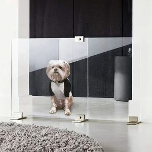 Valla desmontable de plástico transparente para perros, portón de acrílico para mascotas, para interior, protección de animales pequeños - Product Image 6