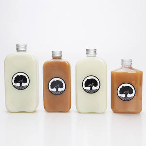 MAYSURE flacon carré de 10oz 12oz en plastique PET transparent bouteille d'eau boisson jus boissons froides bouteilles de thé à bulles avec bouchon à vis - Product Image 4