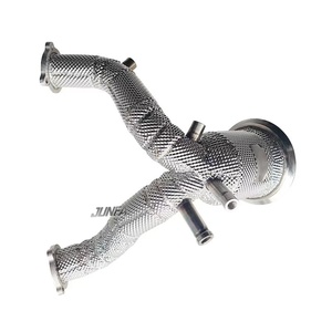 Utilisé pour <span class=keywords><strong>Audi</strong></span> S4-B9.5 tuyau de descente en acier inoxydable avec combinaison de catalyseur pour augmenter les performances d'échappement - Product Image 1