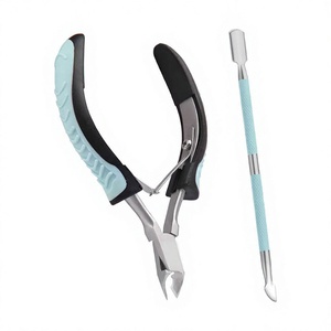 Durable Professional <b>Cuticle</b> <b>Cutters</b> Set Stainless Steel Non Slip Handle Sharp Precision Trimming Tool Box Infant/Pediatric - Product Image 1
