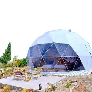 8m pour 8-12 personnes Camping en plein air Hôtel événement tente jardin Igloo dôme géodésique tente maison avec isolation cheminée pour l'hiver - Product Image 2