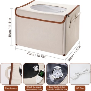 Scatola pieghevole a prova di pasta con scatola di prova del Timer di controllo temporaneo da 50 130 per pasta madre, cottura del pane, Pizza, Yogurt, Kombucha - Product Image 2