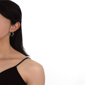 Boucles d'oreilles créoles torsadées simples en acier inoxydable plaqué or 25mm 40mm pour femmes, bijoux de mode en gros - Product Image 5