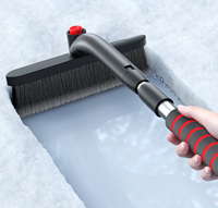 Grattoir extensible durable, brosse multifonctionnelle à poignée ergonomique pour dégivrage