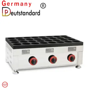 Machine à gâteau rouge à gaz avec 22/32 trous, pour la fabrication <span class=keywords><strong>de</strong></span> pâtisseries <span class=keywords><strong>de</strong></span> haricots, Obanyaki - Product Image 4