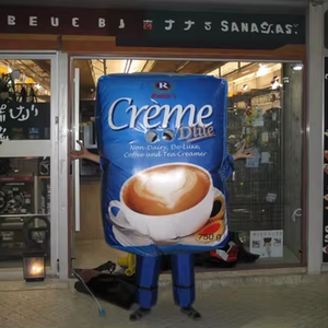 PVC <span class=keywords><strong>Inflatable</strong></span> hộp cà phê phim hoạt hình quảng cáo Float di động uống gói hiển thị quảng cáo cho quán cà phê sự kiện tiếp thị thương hiệu - Product Image 3