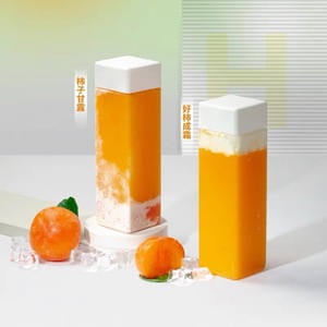 MAYSURE High Tall Voss botella cuadrada 300ml 500ml desechable PET bebida <span class=keywords><strong>Botel</strong></span> para Juce leche té taza miel plástico jugo Bottels - Product Image 2