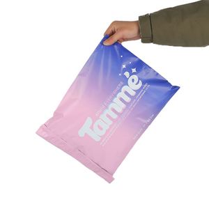 Sac en plastique auto-adhésif avec logo imprimé personnalisé, enveloppe en PE durable, sac d'expédition poly pour colis, sac de courrier pour emballage ménager - Product Image 4