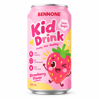 Natuurlijk Kinderen Sap Sprankelend Sap Echt Fruit Geen Kunstmatige Kleurstof Mini Fles Kinderen Fruitdrank Aangepaste Cartoon IP Verpakking