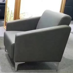 <span class=keywords><strong>Canapé</strong></span> moderne en <span class=keywords><strong>cuir</strong></span> de couleur grise dernier design <span class=keywords><strong>canapé</strong></span> de mobilier de bureau bon marché - Product Image 1