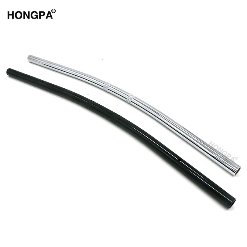 7/8 ''22mm guidon de moto Chrome/barre de traînée droite noire pour Honda Yamaha