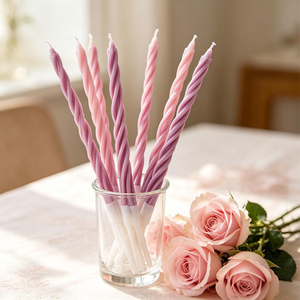 Party Love Elevate your birthday celebrations with the elegant Spiral Candles Rose Gold 11cm Birthday Decorations - Product Image 6