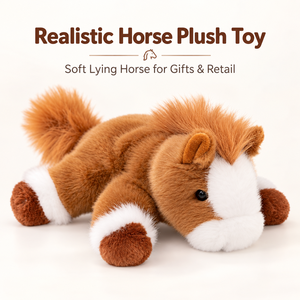 Peluche Cavallo Personalizzato Realistico, Giocattolo di Peluche a Forma di Pony, OEM ODM Ingrosso per Negozi di Articoli Equestri, Fattorie, Collezioni e Vendita al Dettaglio - Product Image 1