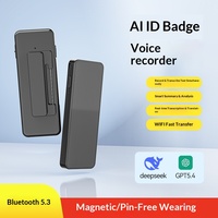 Nouveau Enregistreur vocal IA A7 version WiFi, format WAV, réduction de bruit haute définition, téléchargement automatique sur serveur réseau, en alliage ABS