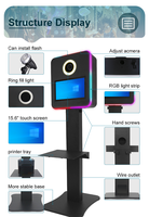 Photomaton à écran tactile compatible DSLR à prix avantageux, 15,6 pouces avec caméra pour les fêtes