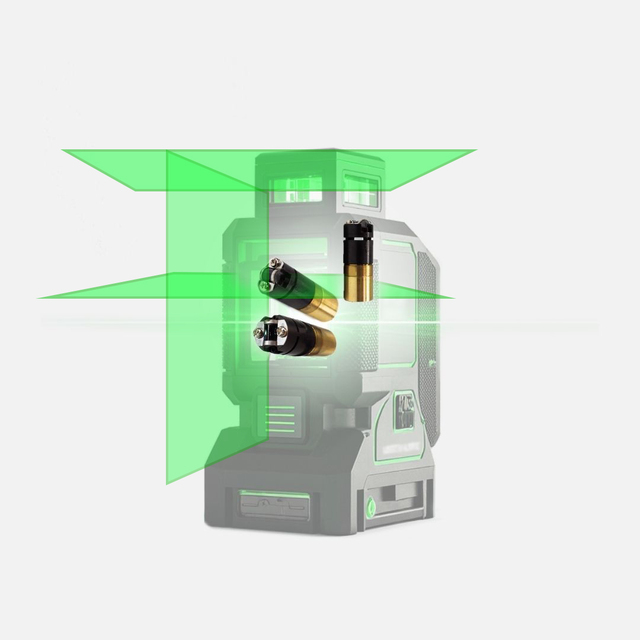 New Self-leveling High-Accuracy Laser Level for Industrial Positioning 520nm/532nm Green Line Laser Module 1-15m Range Aluminum