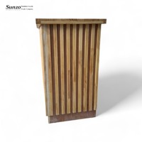 Table de bar pliante en bois moderne et durable pour hôtels, fermes et événements en salon - Design unique multifonctionnel pour toutes les occasions