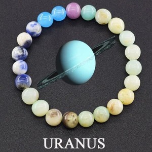 Braccialetto Pianeti con Perline e Biglietto in Pietra Naturale da 8mm Guardiani del Sistema Solare Guarigione Chakra Terra Sole Gioielli da Uomo - Product Image 4