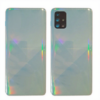 Pour Samsung Galaxy A71 A715F, coque arrière en verre, couvercle de batterie, boîtier de porte arrière, remplacement de la coque avec/sans objectif d'appareil photo