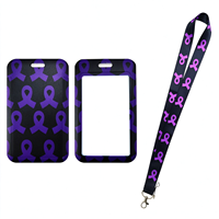 Lanière personnalisée en polyester imprimée UV pour la sensibilisation au cancer du sein, support de badge pour événement caritatif, sangle de cou avec crochet, vente en gros OEM