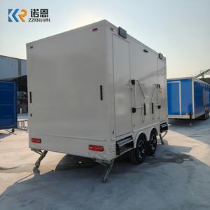 Remolque de Baño Portátil de Dos Cabinas, Remolque de Baño Móvil para <span class=keywords><strong>Alquiler</strong></span> en Eventos al Aire Libre y Bodas - Product Image 3