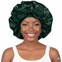 Bonnet de nuit sans bord à dessus rond, 96 % polyester, avec ruban élastique réglable, pour femme, bonnet de douche