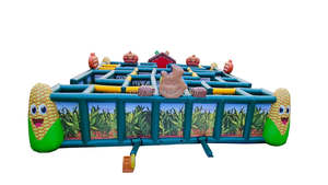 Tema <span class=keywords><strong>de</strong></span> granja <span class=keywords><strong>de</strong></span> laberinto inflable <span class=keywords><strong>de</strong></span> 30 'X 30' para granjas, parches <span class=keywords><strong>de</strong></span> calabaza, huertos <span class=keywords><strong>de</strong></span> manzanas, festivales <span class=keywords><strong>de</strong></span> cosecha para niños y adultos - Product Image 3
