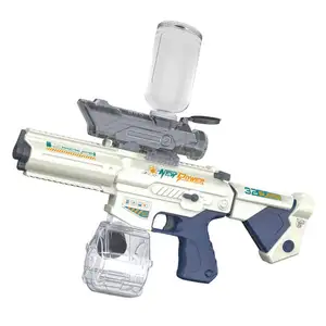 Factory wholesale M416 One key water suction Large capacity Electric squirt guns Long distance shoot children's toys