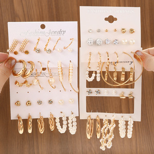 Parures de bijoux fantaisie en alliage de zinc, boucles d'oreilles papillon, clous d'oreilles assortis en perles et zircon pour femmes, pour les soirées - Product Image 5