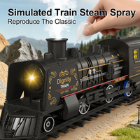 Ensemble de train RC Dwi Dowellin à l'échelle 1/87, locomotive à vapeur à combustion interne MDT, modèle de chemin de fer avec voies et contrôleur