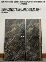 Carreaux de sol en porcelaine brillante, tons or foncé, veinage marbré, antidérapants, pour escaliers, extérieur, salle de bain, villa, vente en gros, directement de l'usine, OEM