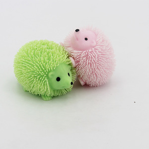 Needoh Fuzzy <b>Hedgehog</b> Stress <b>Toy</b> Slow Rebound Soft Squeeze Ball Cute Animal Shape for All Ages Pressure Relief Play - Product Image 4
