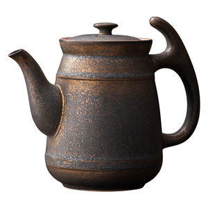 Retro <b>Ceramic</b> Teapot Large Capacity Household <b>Tea</b> Brewing <b>Pot</b> With Lid Pottery Kettle - Product Image 5