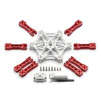 Service de fraisage CNC sur mesure pour kit de châssis de drone, bras anodisés rouges, plaque centrale, quadricoptère FPV de course, UAV, électro-érosion à fil, brochage