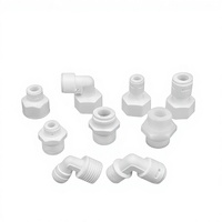 Connecteur de purificateur d'eau 2-4 points, raccord rapide coudé droit, ABS de qualité alimentaire, capacité 10000, pour robinet de salle de bain