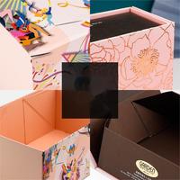 Boîte cadeau pliable magnétique de luxe recyclable, facile à assembler, en carton rigide, papier avec laminage brillant, luxe premium pliable
