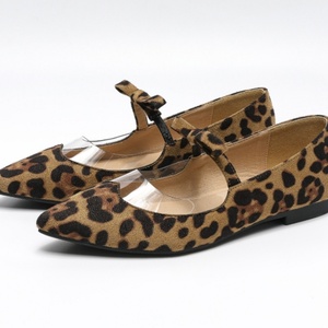 Chaussures plates décontractées pour femmes, confortables, à imprimé léopard, bout rond, avec boucle de lacet, semelle intérieure en PU, antidérapantes et respirantes pour la saison d'automne - Product Image 4