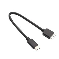 Câble adaptateur LB Type-C vers Micro-B pour boîtier de disque dur externe, câble de données USB3.1 avec fil de cuivre