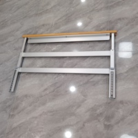 Barrière de lit pour maison de retraite, démonstration, main courante en bois pliable, barreaux latéraux pour lit médicalisé