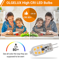 Ampoules à économie d'énergie cc/ca 12v, fabricants chinois, 1.5w, 1.8w, 2w, G4, avec 2 ans de garantie, ampoule LED