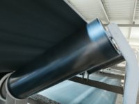 Galet de convoyeur anti-choc pour machines minières, rouleau de charge lourde pour le transport de ciment et de clinker, structure stable