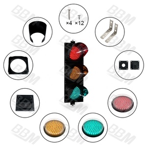 <span class=keywords><strong>Feu</strong></span> de signalisation <span class=keywords><strong>tricolore</strong></span> de 200 mm avec lentille Fresnel - Product Image 5