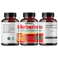 Capsules de berbérine HCL, cannelle de Ceylan et chardon-Marie, complément végétalien pour la santé immunitaire et intestinale des adultes, non destiné aux femmes enceintes